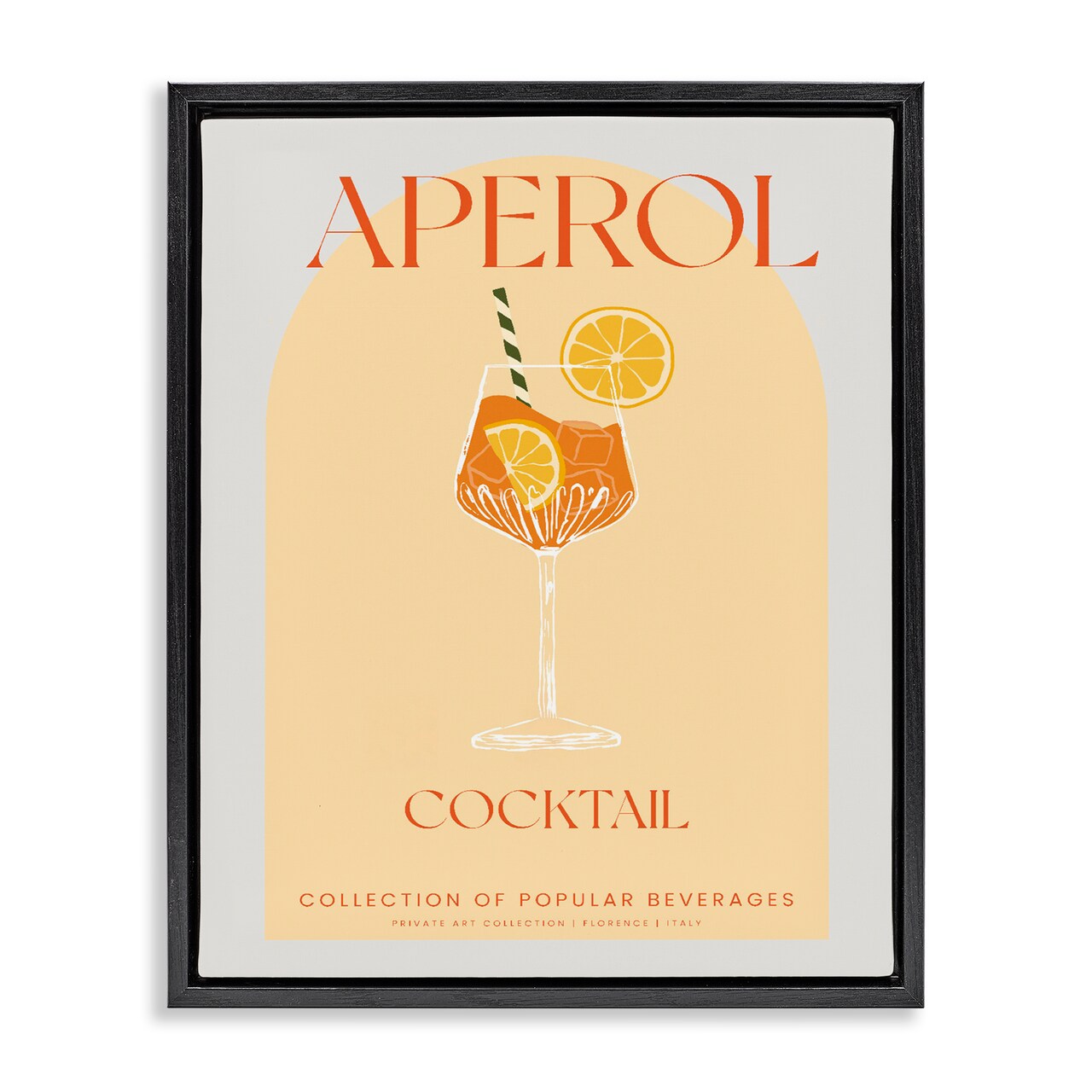 Stupell Industries Stylish Retro Aperol Cocktail Floating Frame, design by Lil' Rue